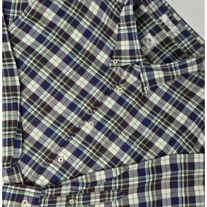 Peter Millar Long Sleeve‎ Button Down Shirt Men's XL Plaid Multicolor EUC